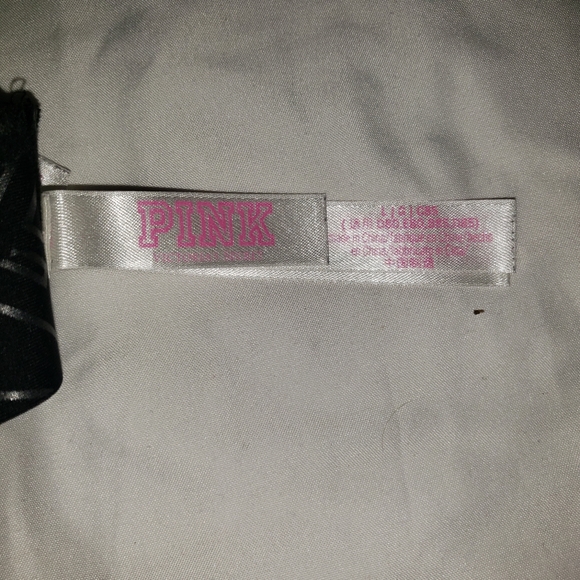 PINK Black Sport top with designed crossed back cut out - Picture 4 of 5